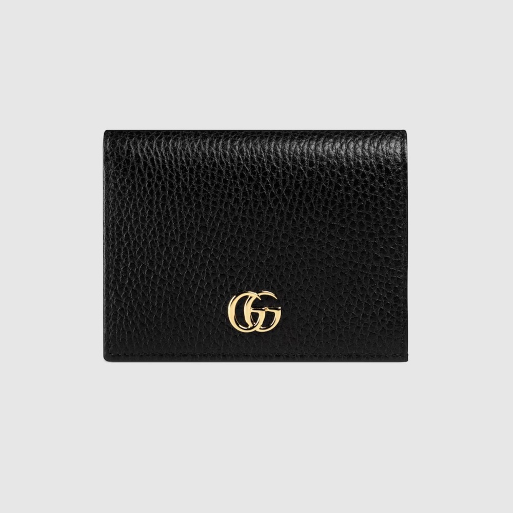 LIKE NEW Gucci Leather Card Case Wallet Black